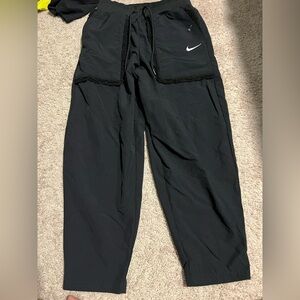 Nike Black Athletic mini fleece lined pants size small